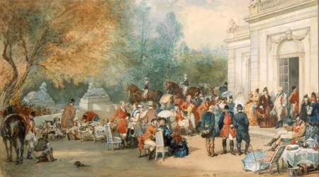 Colazione di caccia in Inghilterra, 1870