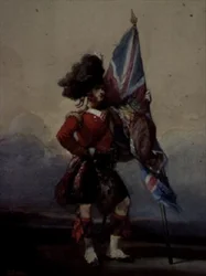 Un alfiere dei 75th Highlanders