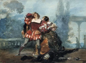 Illustrazione per il dramma Capricci di Marianne, 1851