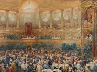 La cena a Versailles alla presenza di Napoleone III, 1854