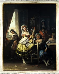 Maja con la chitarra