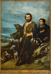Il cacciatore (dipinto su tela)