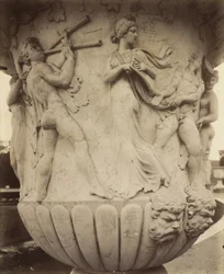 (dettaglio) di un vaso a Versailles