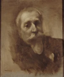 Ritratto del poeta, giornalista e romanziere Anatole France 1844-1924, c. 1900