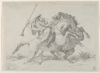 Scontro di cavalieri mori, 1834.