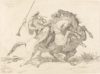 Incontro di cavalieri mori, 1834.