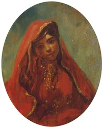 Mezzobusto di una marocchina