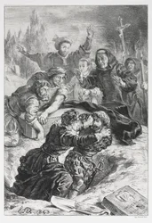 Amleto e Laerte nella tomba di Ofelia