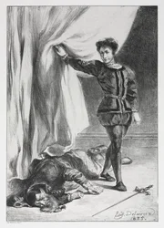Amleto: Amleto e il cadavere di Polonio