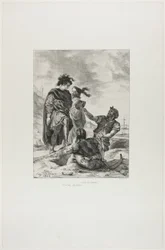 Amleto e Orazio con i becchini, tavola 14 da Amleto