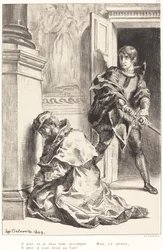 Amleto è tentato di uccidere il re Atto III, Scena III