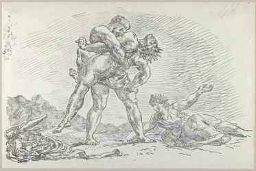 Ercole e Anteo, 1852