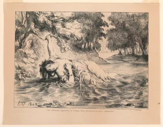 Illustrazione per Amleto: La morte di Ofelia (IV, 7)