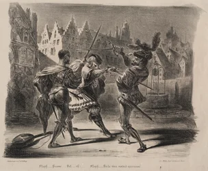 Illustrazioni per Faust: Duello di Faust e di Valentino