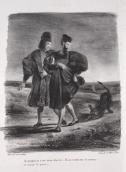 Illustrazioni per Faust: Faust, Mefistofele e il barbet