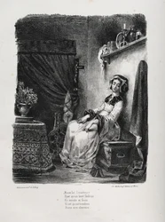 Illustrazioni per Faust: Margherita con la ruota