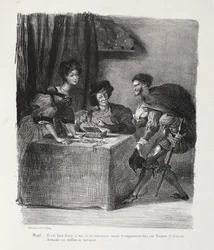 Illustrazioni per Faust: Mefistofele è da Marthe