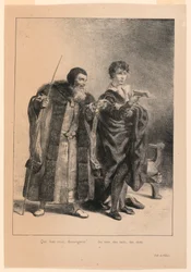 Illustrazione per Amleto. Polonio e Amleto (II,2)