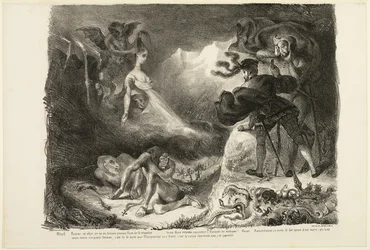 Il fantasma di Marguerite che appare a Faust, da Faust