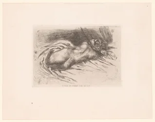 Donna nuda vista di schiena