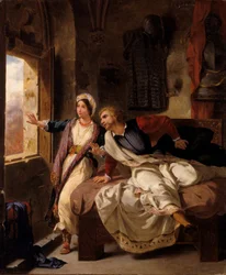 Rebecca e Ivanhoe ferito