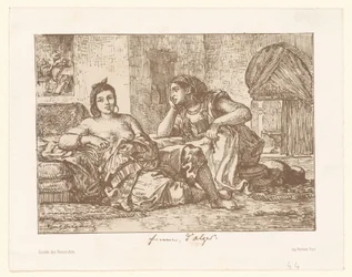 Due donne algerine sedute