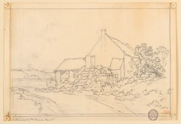 Casa di un contadino presso un lago