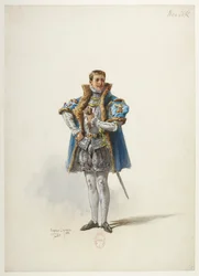Btv1b84558104 01 - Saint-Saëns - Enrico VIII - Modelli di costumi - Lacoste - 1. Il Duca di Norfolk