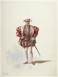 Btv1b84558104 02 - Saint-Saëns - Enrico VIII - Modelli in costume - Lacoste - 2. il conte di Surrey