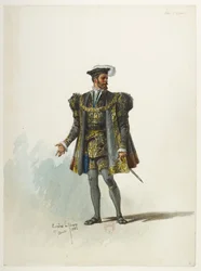 Btv1b84558104 05 - Saint-Saëns - Enrico VIII - Modelli in costume - Lacoste - 5. Signore