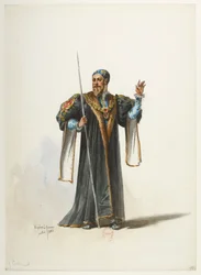 Btv1b84558104 10 - Saint-Saëns - Enrico VIII - Maquettes de costumes - Lacoste - 10. Cranmer