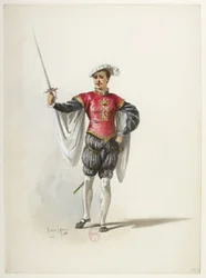 Btv1b84558104 11 - Saint-Saëns - Enrico VIII - Maquettes de costumes - Lacoste - 11° Costume