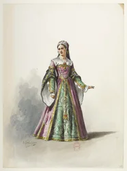 Btv1b84558104 19 - Saint-Saëns - Enrico VIII - Maquettes de costumes - Lacoste - 19° Costume