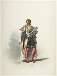 Btv1b84558104 29 - Saint-Saëns - Enrico VIII - Maquettes de costumes - Lacoste - 29° Costume