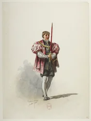 Btv1b84558104 31 - Saint-Saëns - Enrico VIII - Maquettes de costumes - Lacoste - 31° Costume