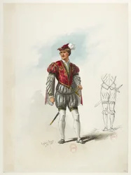 Btv1b84558104 66 - Saint-Saëns - Enrico VIII - Maquettes de costumes - Lacoste - 64° Costume
