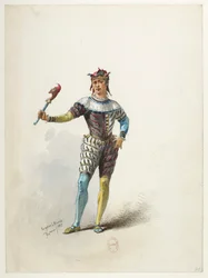 Btv1b84558104 75 - Saint-Saëns - Enrico VIII - Modelli di costume - Lacoste - 71. Lo sciocco del re