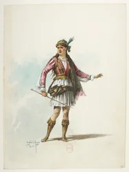 Saint-Saëns - Enrico VIII - Bozzetti di costumi - Lacoste - 42. Costume