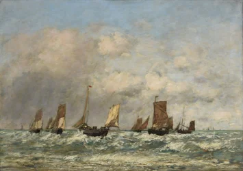 Berck: la partenza dei battelli