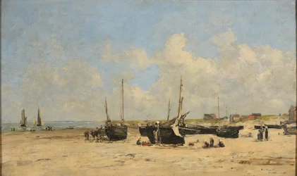 La spiaggia di Berck con la bassa marea