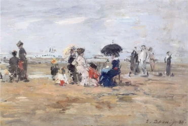 Trouville, scena della spiaggia