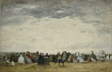 Vacanzieri sulla spiaggia di Trouville