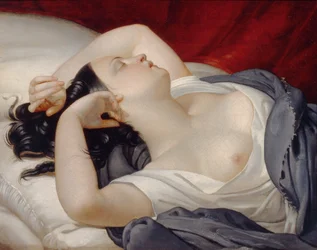 Donna italiana dormiente