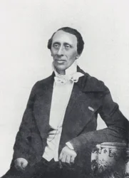 Il poeta Hans Christian Andersen (foto b/n)