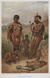 Una Famiglia Bosjesman (cromolitografia)