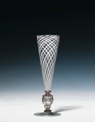 Flauto latticinio faon de Venise, seconda metà del XVI secolo, Venezia o Paesi Bassi