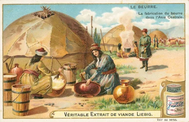 Burro, carta Liebig, inizio XX secolo (cromo)