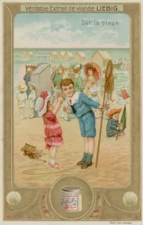Bambini che Ascoltano il Mare in una Conchiglia