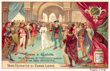 Ingresso di Lord Capuleti e sua figlia Giulietta al ballo