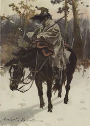 Corazziere francese in servizio di sentinella (1812)